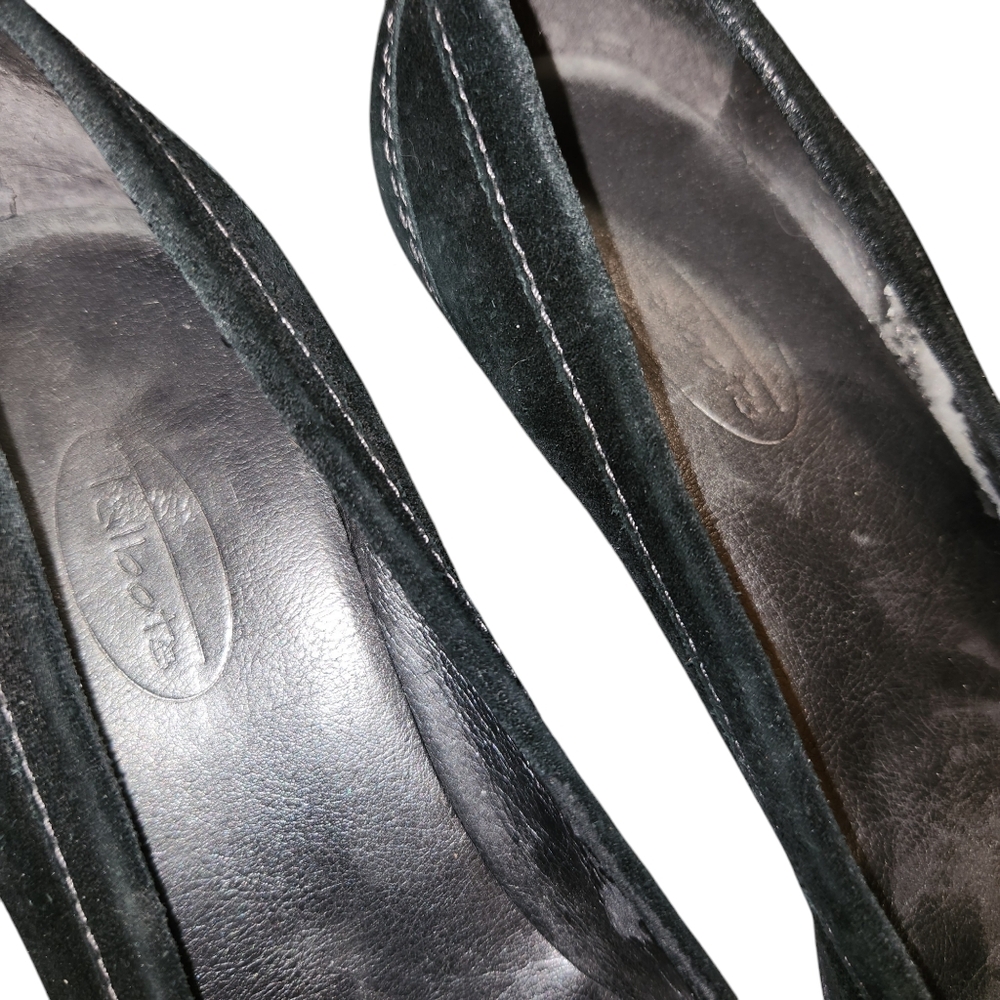 Talbots Suede Heeled Loafers - Picture 7 of 8